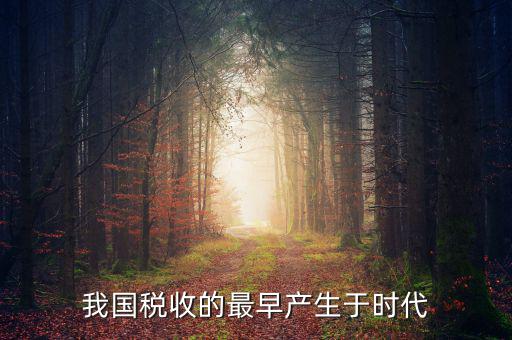 中國稅收的最早形式是什么，我國稅收最早產(chǎn)于哪個時代
