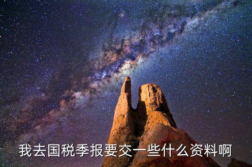 國(guó)稅季度申報(bào)需要帶什么，我去國(guó)稅季報(bào)要交一些什么資料啊