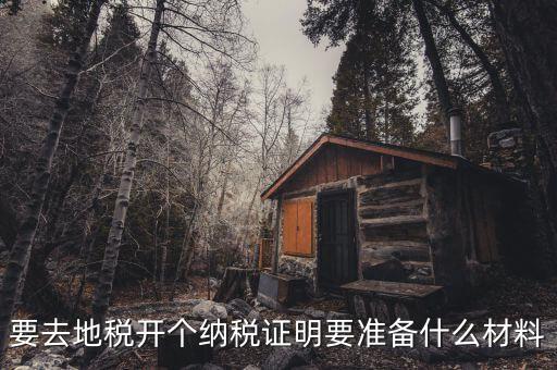 辦理地稅需要什么資料，辦地稅需要什么東西