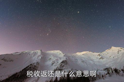 什么是個稅返還，什么是稅費(fèi)返還