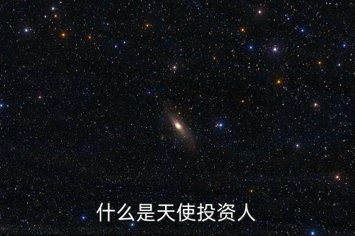 什么叫天使投資個人，天使投資人什么意思