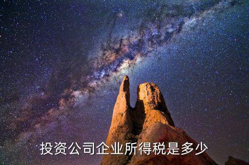 什么叫投資企業(yè)所得稅，什么是企業(yè)所得稅應(yīng)納稅所得額