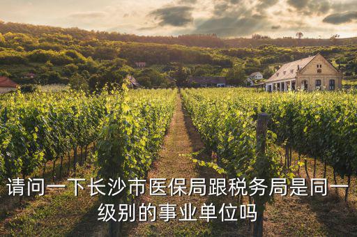 國稅局是什么醫(yī)保，請問一下長沙市醫(yī)保局跟稅務局是同一級別的事業(yè)單位嗎