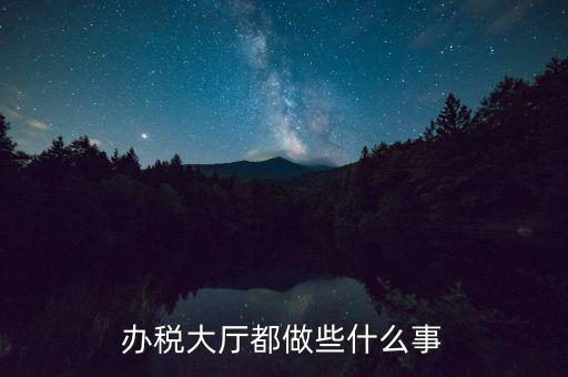 稅務(wù)大廳承擔(dān)什么責(zé)任，辦稅大廳都做些什么事