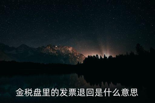 發(fā)票防回退是什么意思，發(fā)票退回是什么意思