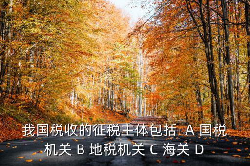征收稅收的主體是什么，我國稅收的征稅主體包括  A 國稅機關(guān) B 地稅機關(guān) C 海關(guān) D
