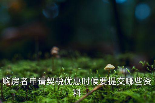 辦理契稅優(yōu)惠需要什么資料，如何辦理首套房契稅減免需要什么材料