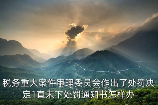 重大稅務(wù)案件審理委員會審什么，經(jīng)重大案件審理的稅務(wù)案件由哪一個部門移送