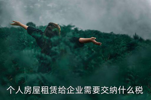 個人出租房屋需交納什么稅，個人房屋出租需要繳納哪些稅