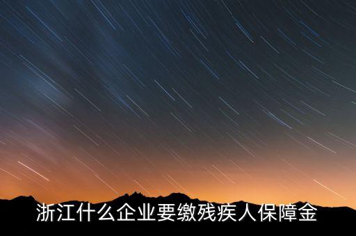 殘疾人保障金是什么行業(yè)要交，殘疾人就業(yè)保障金是每個企業(yè)都繳么
