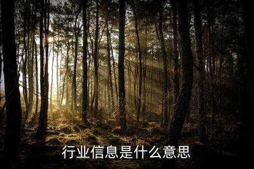 行業(yè)概況是什么意思，淘寶直通車什么是行業(yè)情況