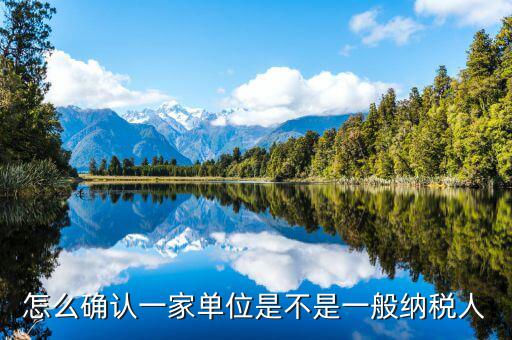 如何看是否一般納稅人，怎么確認(rèn)一家單位是不是一般納稅人