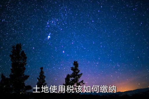 土地使用稅如何繳納，土地使用稅該如何繳納