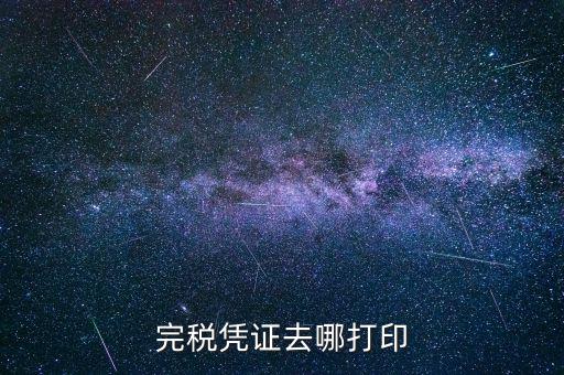 如何打印地稅完稅憑證，地稅繳款憑證如何打印