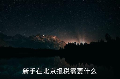 北京企業(yè)如何報稅，請問北京新成立公司報稅流程