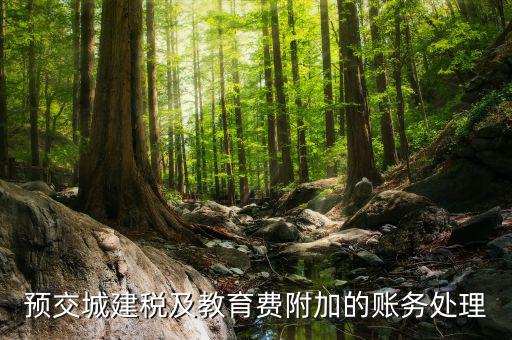 預繳城建稅如何處理，預交城建稅及教育費附加的賬務(wù)處理