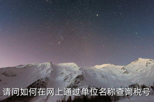 企業(yè)稅號如何查詢系統(tǒng)，怎么在網上查企業(yè)稅號