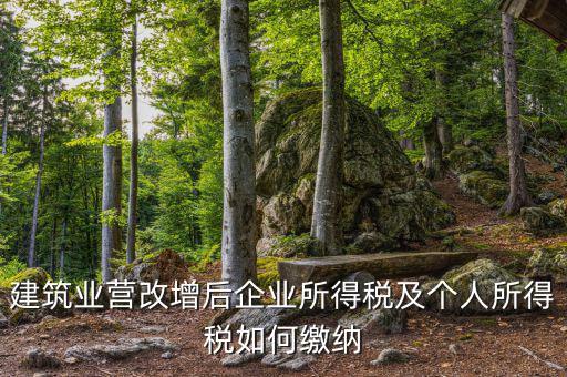 營改增后企業(yè)所得稅如何繳納，營改增后施工企業(yè)所得稅怎樣繳