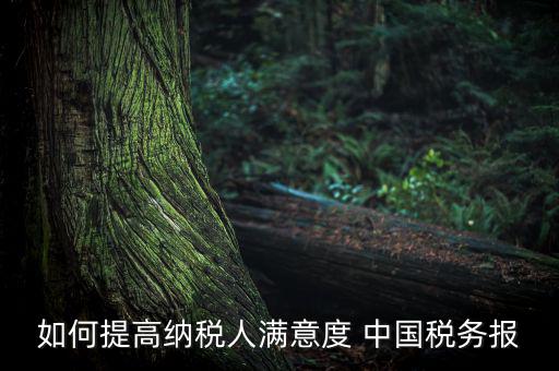 如何落實(shí)便民春風(fēng)行動(dòng)，如何提高納稅人滿意度 中國稅務(wù)報(bào)