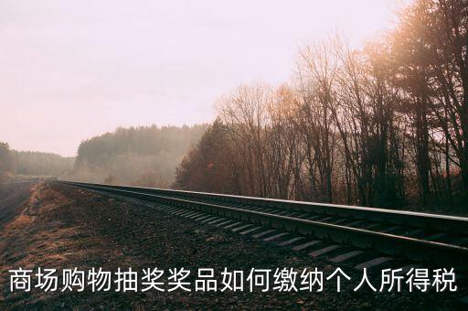 微信商城店家如何繳稅，商場購物抽獎獎品如何繳納個人所得稅