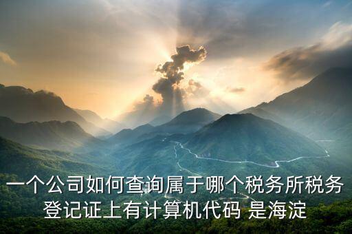 企業(yè)屬于哪個國稅分局如何查詢，怎么查詢公司的主管稅務(wù)機關(guān)