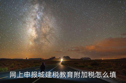 如何填報城建稅申報表，網(wǎng)上申報城建稅教育附加稅怎么填