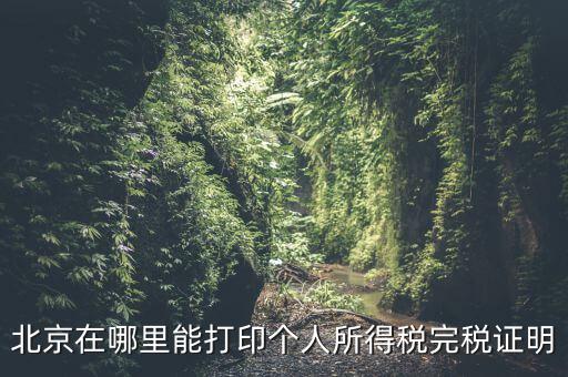 北京如何打個(gè)稅證明，北京買房 如何開個(gè)稅證明