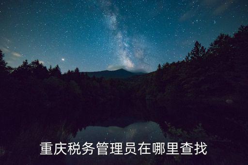 國稅網(wǎng)站如何查詢管理員，重慶稅務(wù)管理員在哪里查找