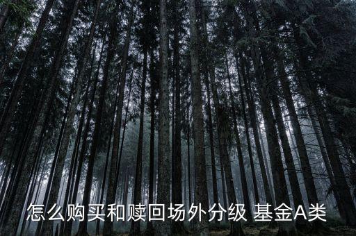 怎么購買和贖回場(chǎng)外分級(jí) 基金A類