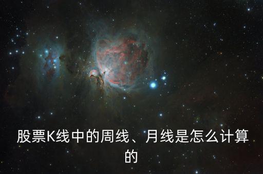  股票K線中的周線、月線是怎么計算的