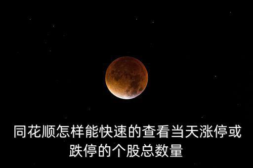 同花順怎么看公司概況,如何快速查看漲?；虻９善笨倲?shù)?