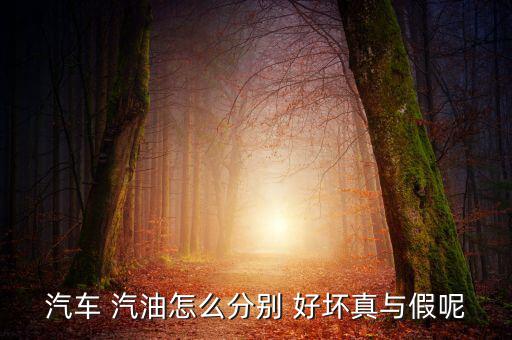 汽油好壞開(kāi)著怎么知道,一文讀懂!汽油知多少?問(wèn)與答（13）