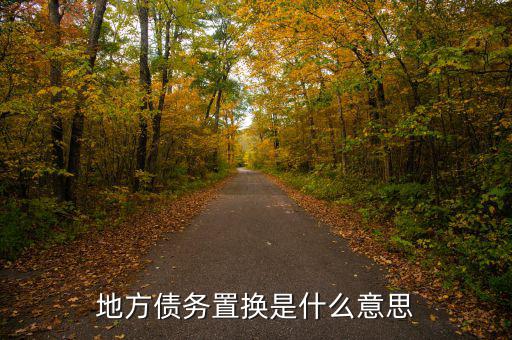 地方債置換是什么意思，地方債置換是啥意思對股市有什么影響
