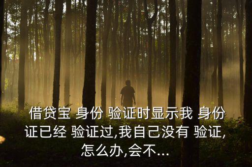 借貸寶怎么通過身份驗(yàn)證,注冊(cè)借貸寶app需要注冊(cè)什么?