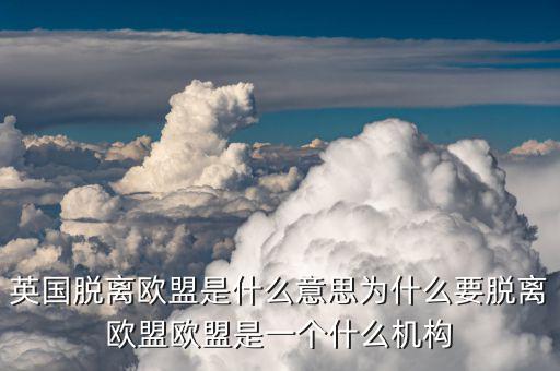 退出歐盟是什么意思，退歐是什么意思