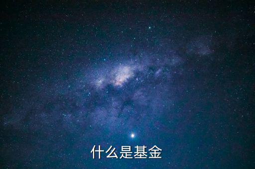 什么叫基金，基金什么意思