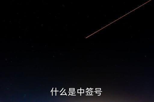 2016年什么是中簽號，中簽號是什么意思