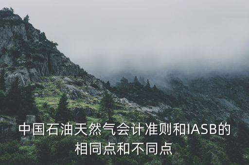 中國石油天然氣會計(jì)準(zhǔn)則和IASB的相同點(diǎn)和不同點(diǎn)