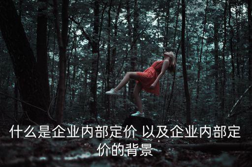 企業(yè)定價(jià)權(quán)表現(xiàn)于什么，什么是企業(yè)內(nèi)部定價(jià) 以及企業(yè)內(nèi)部定價(jià)的背景