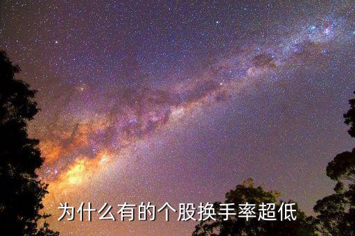 換手率低說明什么，為什么有的個(gè)股換手率超低