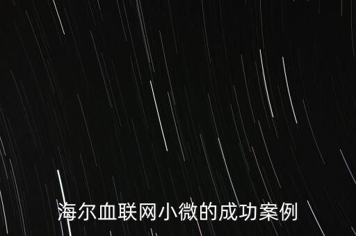 什么海爾小微，海爾小微公司簽合同沒(méi)有海爾倆字