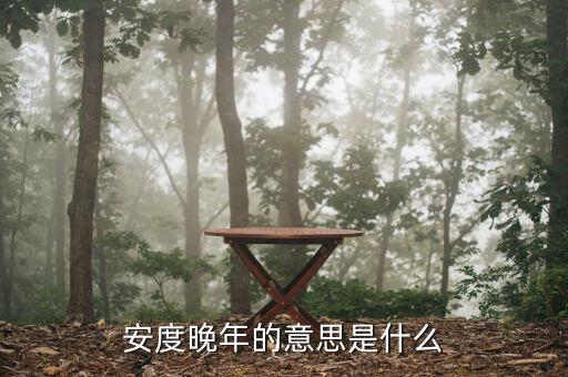 安度晚年是什么意思，安度晚年這個成語的意思是什么D
