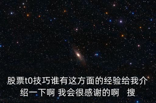 1操0的有什么技巧，股票t0技巧誰有這方面的經(jīng)驗(yàn)給我介紹一下啊 我會(huì)很感謝的啊   搜