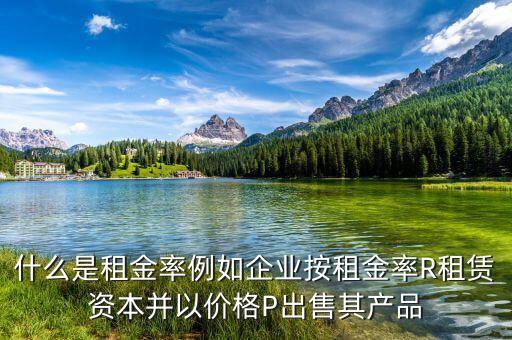 什么是租息率，什么是租金率例如企業(yè)按租金率R租賃資本并以價(jià)格P出售其產(chǎn)品