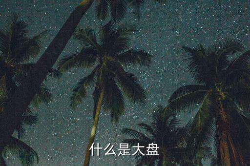 股票的大盤是什么，什么是大盤