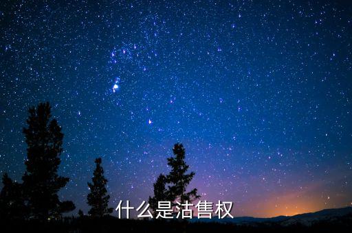 沽售是什么意思，什么是沽售權