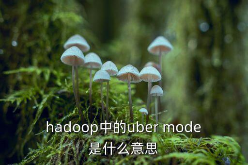 什么叫uber被靜默，hadoop中的uber mode是什么意思
