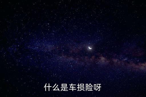 汽車車損險(xiǎn)是什么，汽車什么是車損險(xiǎn)定義