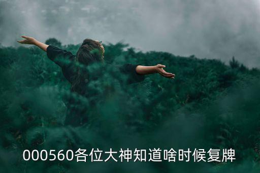 精功科技什么時(shí)候復(fù)牌，000560各位大神知道啥時(shí)候復(fù)牌