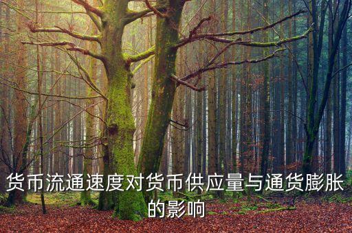 貨幣流通速度受什么影響，貨幣的流通速度和什么有關(guān)系